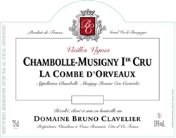 2017 Chambolle-Musigny 1er Cru, La Combe d'Orveau,  Domaine Bruno Clavelier